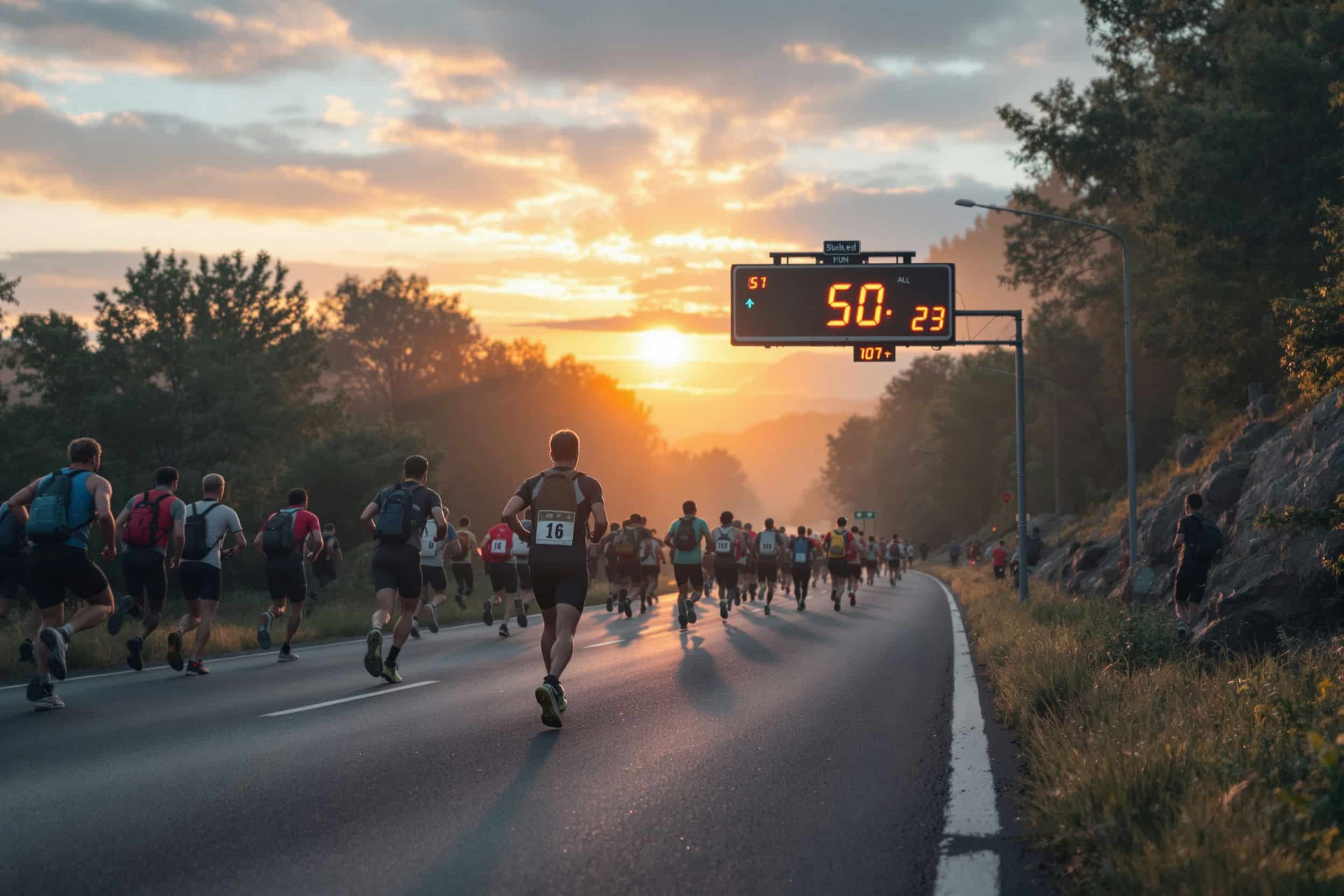 temps moyen course 10 km homme